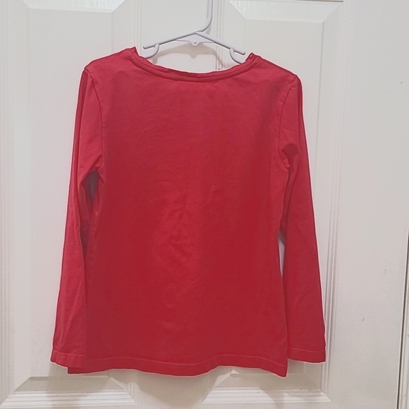 Jacadi- Paris Fancy Red Longsleeves Top for a Girl Size 8A. - Picture 3 of 6